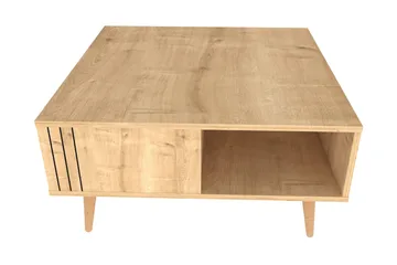Sohvapöytä Zakkum 89,6x46,5x89,6 cm - Tammi - Huonekalut - Pöytä & ruokailuryhmä - Sohvapöytä