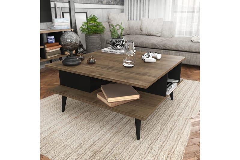 Sohvapöytä Zakkum 89x44x89 cm - Ruskea - Huonekalut - Pöytä & ruokailuryhmä - Sohvapöytä