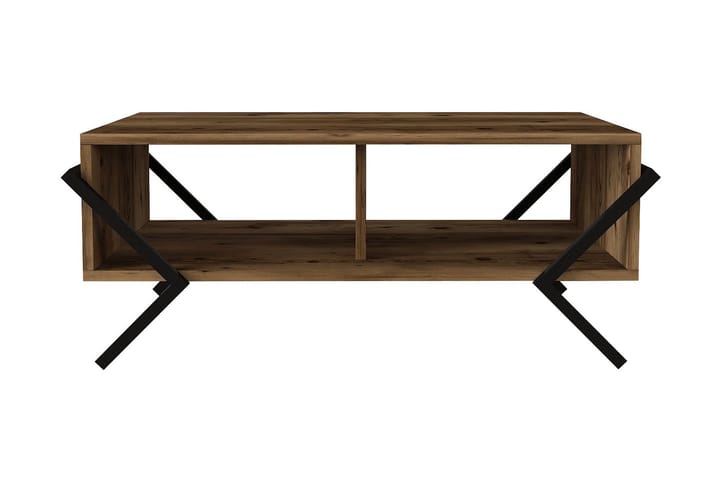 Sohvapöytä Zorgvield 90 cm - Tiikki - Sohvapöytä