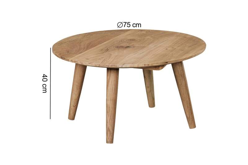 Sohvapöytä Printfield 75 cm - Puu/Luonnonväri - Huonekalut - Pöytä & ruokailuryhmä - Sohvapöytä