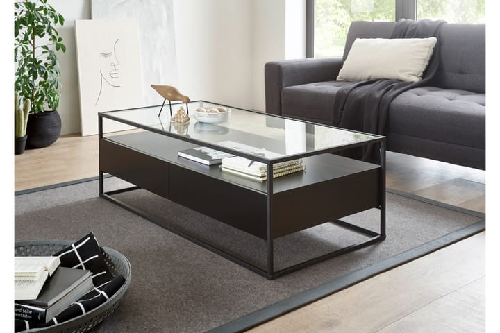 Sohvapöytä Pitlik 120 cm - Musta - Sohvapöytä