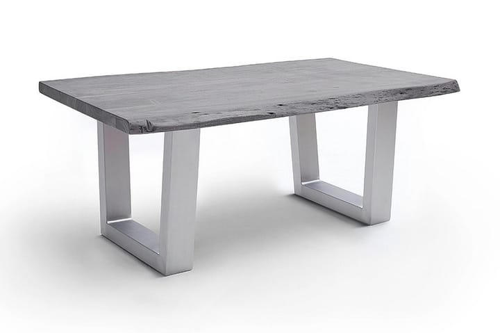 Sohvapöytä Pomaire 110 cm Jalat T-muoto - Akaasia/Harmaa/Teräs - Sohvapöytä
