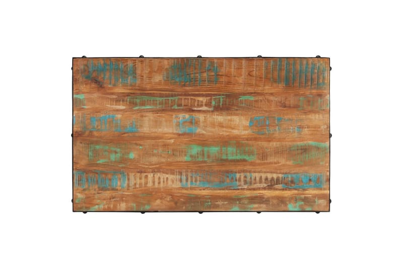 Sohvapöytä pyörillä 100x60x26 cm kierrätetty täyspuu - Ruskea - Huonekalut - Pöytä & ruokailuryhmä - Sohvapöytä