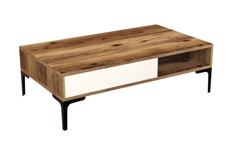 Sohvapöytä Pikach 105x32,6x105 cm - Ruskea - Huonekalut - Pöytä & ruokailuryhmä - Sohvapöytä