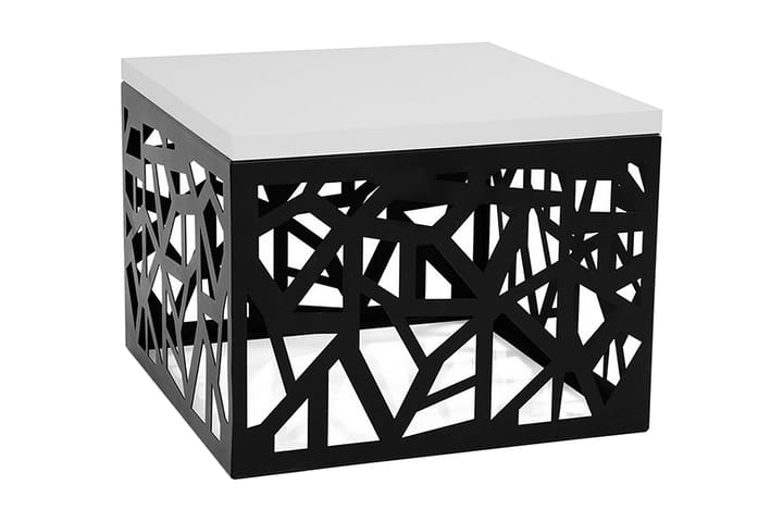 Sohvapöytä Palisa 60 cm - Musta/Valkoinen - Sohvapöytä