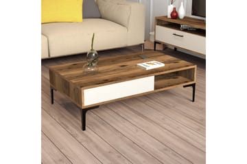 Sohvapöytä Pikach 105x32,6x105 cm - Ruskea - Huonekalut - Pöytä & ruokailuryhmä - Sohvapöytä