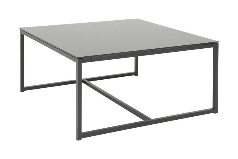 Sohvapöytä Pearce 100 cm - Lasi/Musta - Huonekalut - Pöytä & ruokailuryhmä - Sohvapöytä