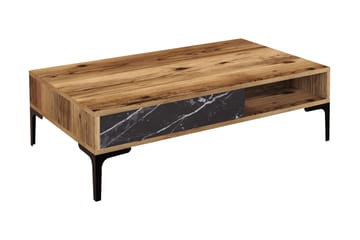 Sohvapöytä Principal 105x32,6x105 cm - Ruskea - Huonekalut - Pöytä & ruokailuryhmä - Sohvapöytä