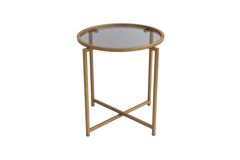 Sohvapöytä Paprendre 50 cm Pyöreä 2-pak - Kulta - Huonekalut - Pöytä & ruokailuryhmä - Sohvapöytä