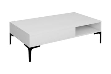 Sohvapöytä Pikach 105x32,6x105 cm - Valkoinen - Huonekalut - Pöytä & ruokailuryhmä - Sohvapöytä