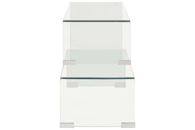 Sohvapöytäsarja 2-osainen 90x30x20/110x30x40 cm - Läpinäkyvä - Huonekalut - Pöytä & ruokailuryhmä - Sohvapöytä