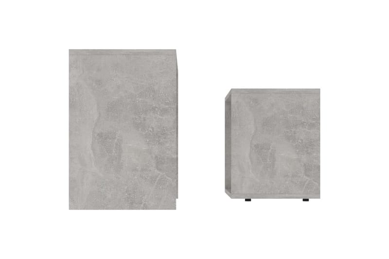 Sohvapöytäsarja betoninharmaa 48x30x45 cm lastulevy - Harmaa - Huonekalut - Pöytä & ruokailuryhmä - Sohvapöytä