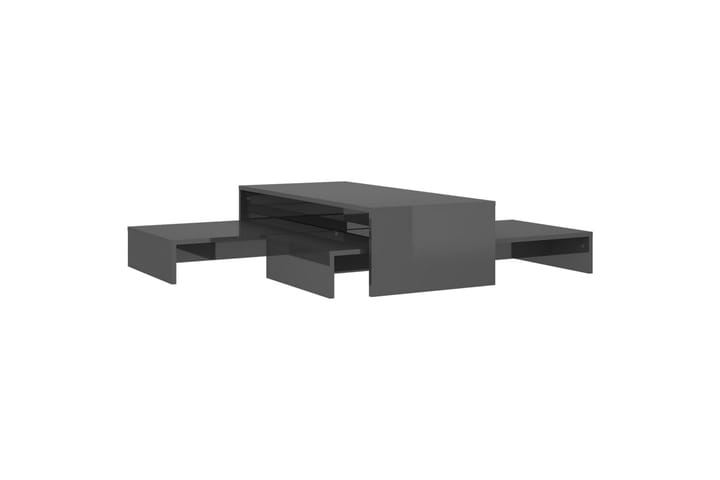 Sohvapöytäsarja korkeakiilto harmaa 100x100x26,5 cm - Sohvapöytä - Sarjapöytä