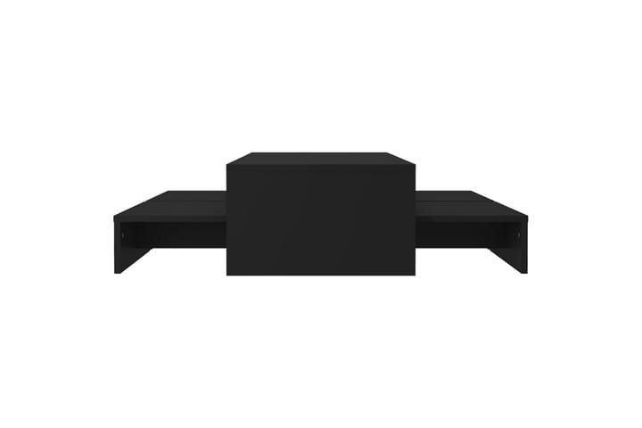 Sohvapöytäsarja musta 100x100x26,5 cm lastulevy - Sohvapöytä - Sarjapöytä