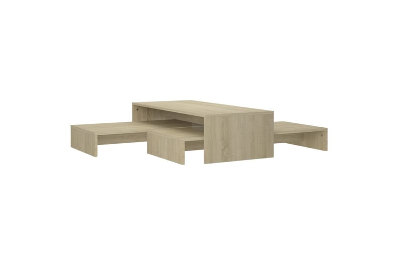 Sohvapöytäsarja Sonoma-tammi 100x100x26,5 cm lastulevy - Huonekalut - Pöytä & ruokailuryhmä - Sohvapöytä