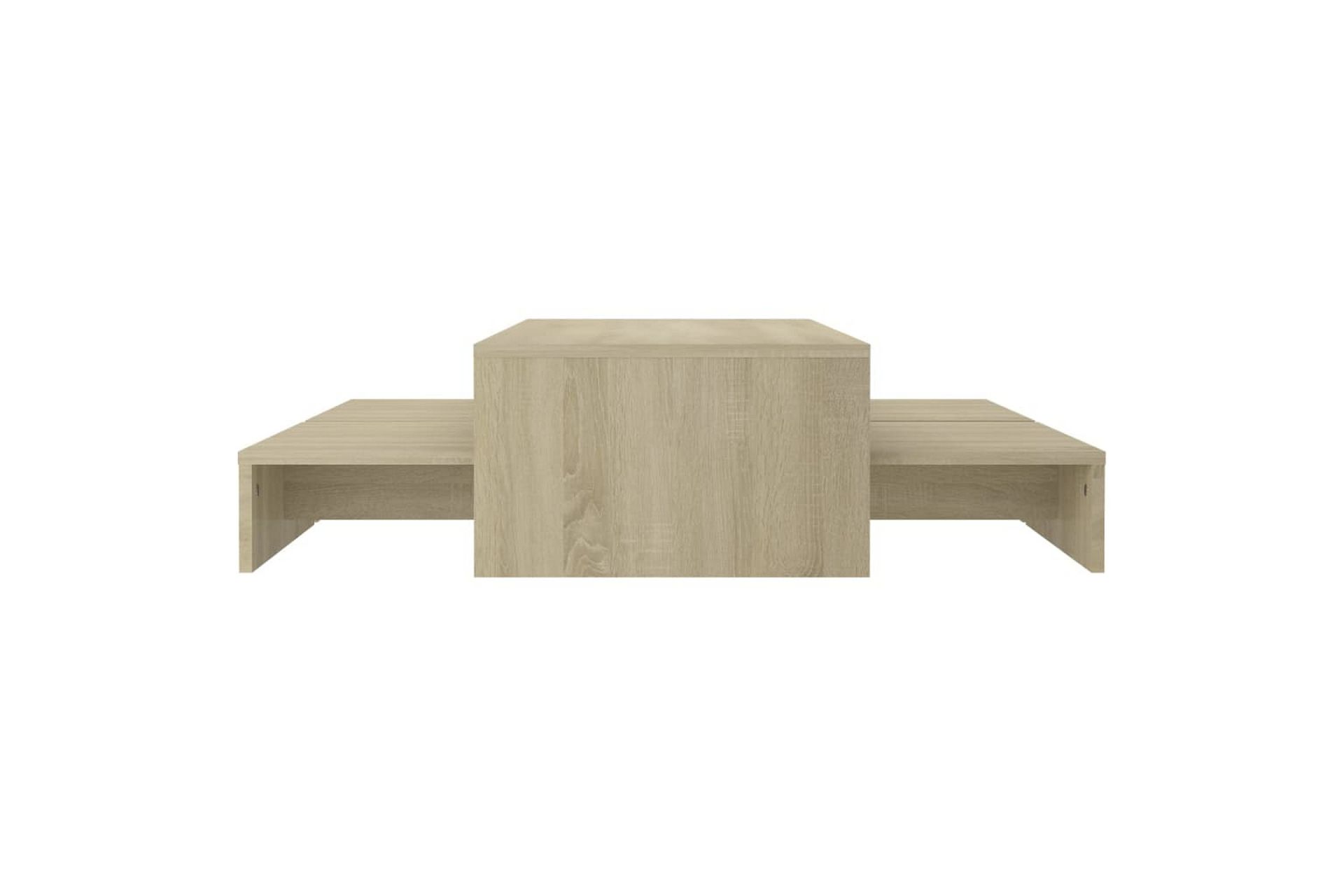 Sohvapöytäsarja Sonoma-tammi 100x100x26,5 cm lastulevy - Huonekalut - Pöytä & ruokailuryhmä - Sohvapöytä