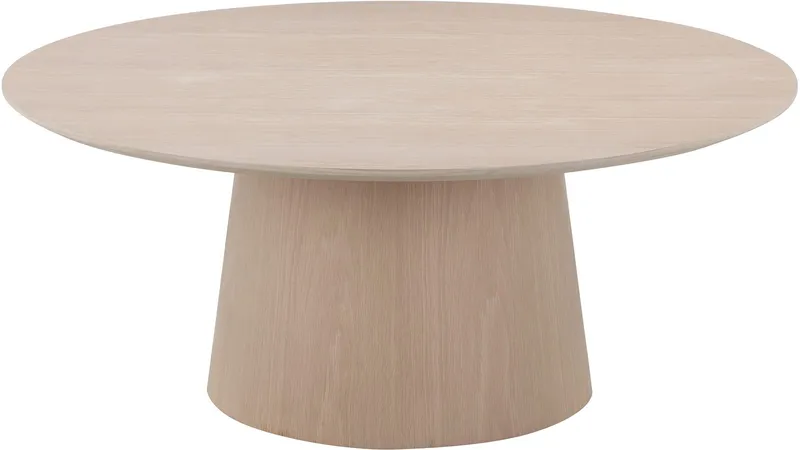 Sohvapöytä Solhem 100 cm, Valkopigmentoitu tammi