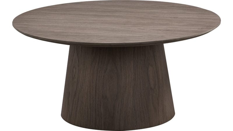 Sohvapöytä Solhem 80 cm, Ruskeaksi lakattu tammi