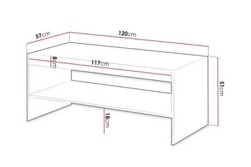 Strontian Soffbord 57 cm Scandinavian Choice Grey - Huonekalut - Pöytä & ruokailuryhmä - Sohvapöytä