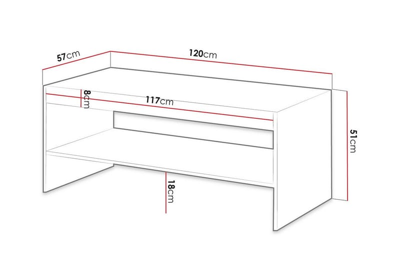 Strontian Soffbord 57 cm Scandinavian Choice Grey - Huonekalut - Pöytä & ruokailuryhmä - Sohvapöytä