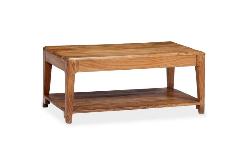 Sohvapöytä täysi puu 88x50x38 cm - Ruskea - Huonekalut - Pöytä & ruokailuryhmä - Sohvapöytä