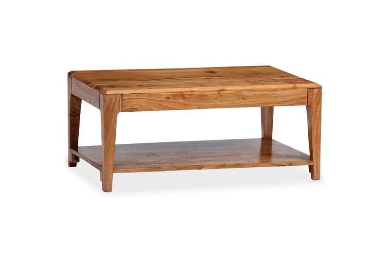Sohvapöytä täysi puu 88x50x38 cm - Ruskea - Huonekalut - Pöytä & ruokailuryhmä - Sohvapöytä
