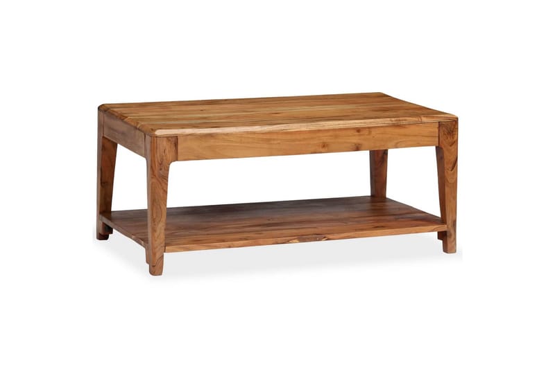 Sohvapöytä täysi puu 88x50x38 cm - Ruskea - Huonekalut - Pöytä & ruokailuryhmä - Sohvapöytä