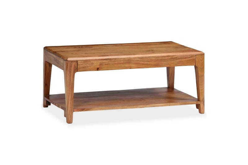 Sohvapöytä täysi puu 88x50x38 cm - Ruskea - Huonekalut - Pöytä & ruokailuryhmä - Sohvapöytä