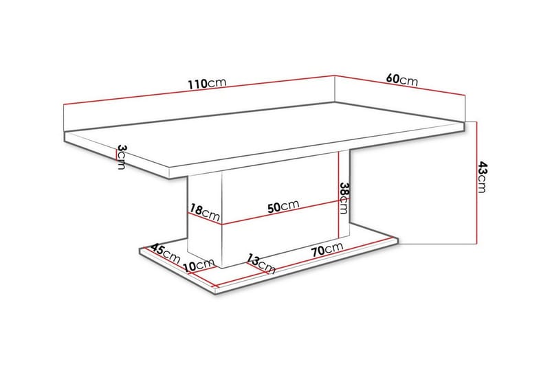 Tallow Soffbord 60 cm Brown - Huonekalut - Pöytä & ruokailuryhmä - Sohvapöytä