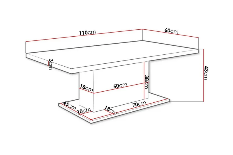 Tallow Soffbord 60 cm Brown - Huonekalut - Pöytä & ruokailuryhmä - Sohvapöytä