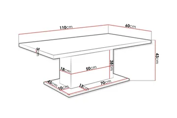 Tallow sohvapöytä 60 cm - Huonekalut - Pöytä & ruokailuryhmä - Sohvapöytä