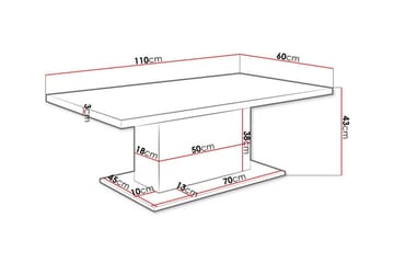 Tallow sohvapöytä 60 cm - Huonekalut - Pöytä & ruokailuryhmä - Sohvapöytä