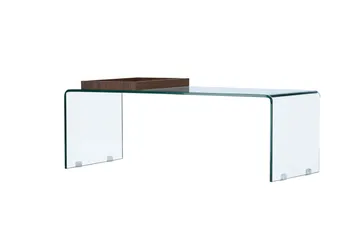 Telemark Sohvapöytä 110x50 cm - Läpinäkyvä - Huonekalut - Pöytä & ruokailuryhmä - Sohvapöytä