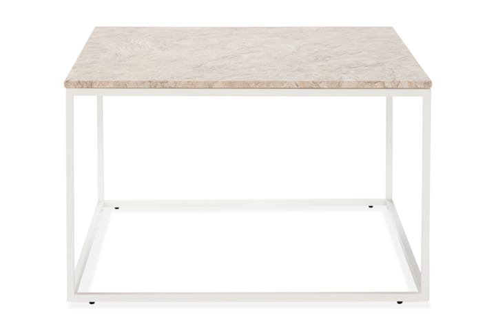 Sohvapöytä Titania 70 cm Marmori - Beige/Valkoinen - Marmoripöydät - Sohvapöytä