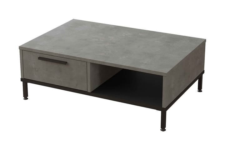 Sohvapöytä Trotter 90 cm - Hopea/Musta - Sohvapöytä