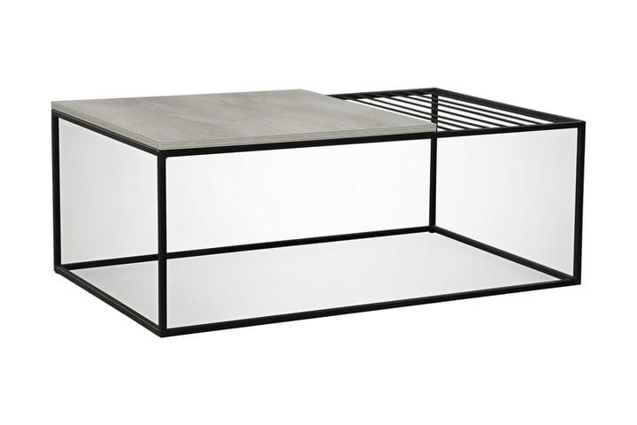 Sohvapöytä Ubbeboda 95 cm Ritilällä - Valkoinen/Marmori - Sohvapöytä