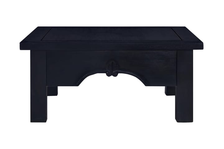 Sohvapöytä vaalea musta kahvi 68x68x30 cm täysi mahonki - Musta - Sohvapöytä