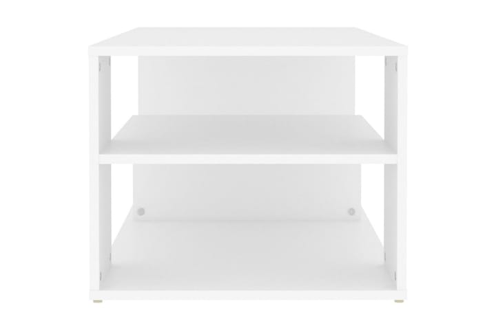 Sohvapöytä valkoinen 100x50x40 cm lastulevy - Sohvapöytä