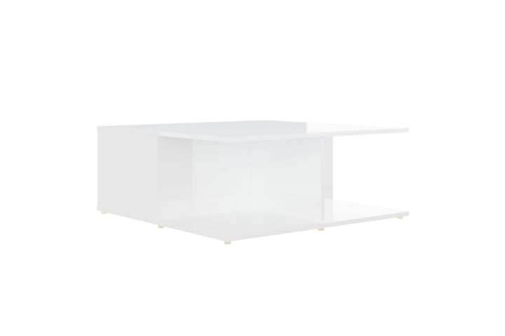 Sohvapöytä valkoinen 80x80x31 cm lastulevy - Sohvapöytä