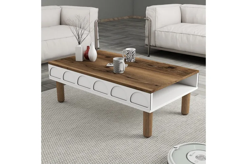 Sohvapöytä Valkoinen - Valkoinen - Huonekalut - Pöytä & ruokailuryhmä - Sohvapöytä