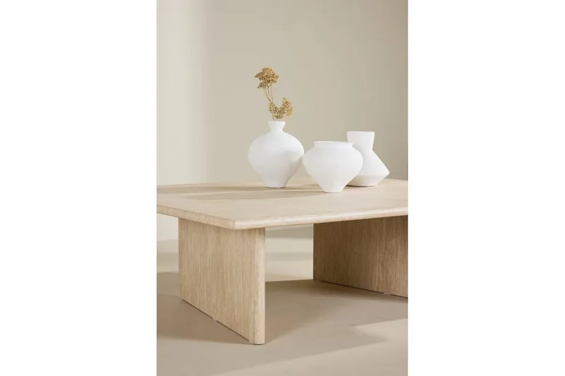 Sohvapöytä VIND Skagen 100x120 cm Beige - Huonekalut - Pöytä & ruokailuryhmä - Sohvapöytä