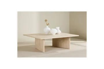 Sohvapöytä VIND Skagen 100x120 cm Beige - Huonekalut - Pöytä & ruokailuryhmä - Sohvapöytä