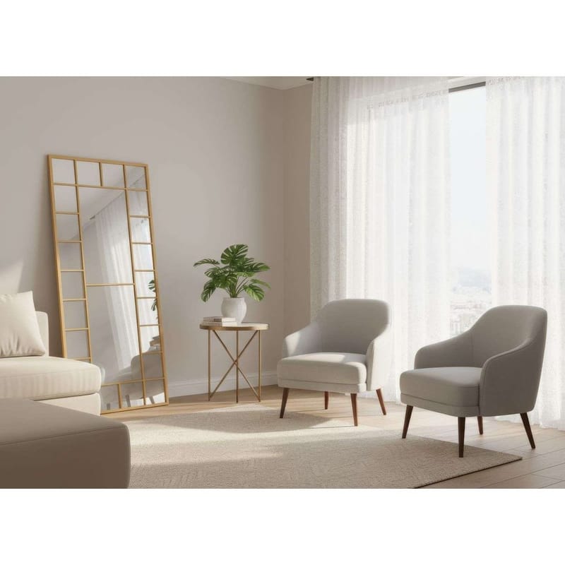 Vornas Lattiapeili 80 x 180 cm - Kulta - Sisustustuotteet - Peili - Lattiapeili