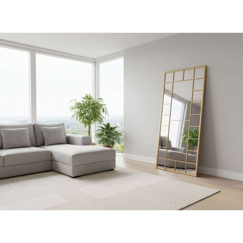Vornas Lattiapeili 80 x 180 cm - Kulta - Sisustustuotteet - Peili - Lattiapeili
