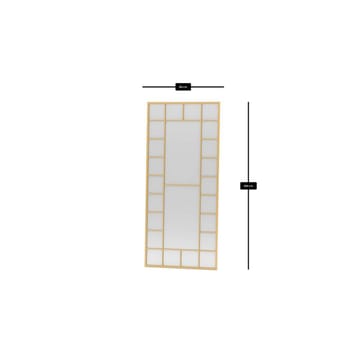 Vornas Lattiapeili 80 x 180 cm - Kulta - Sisustustuotteet - Peili - Lattiapeili