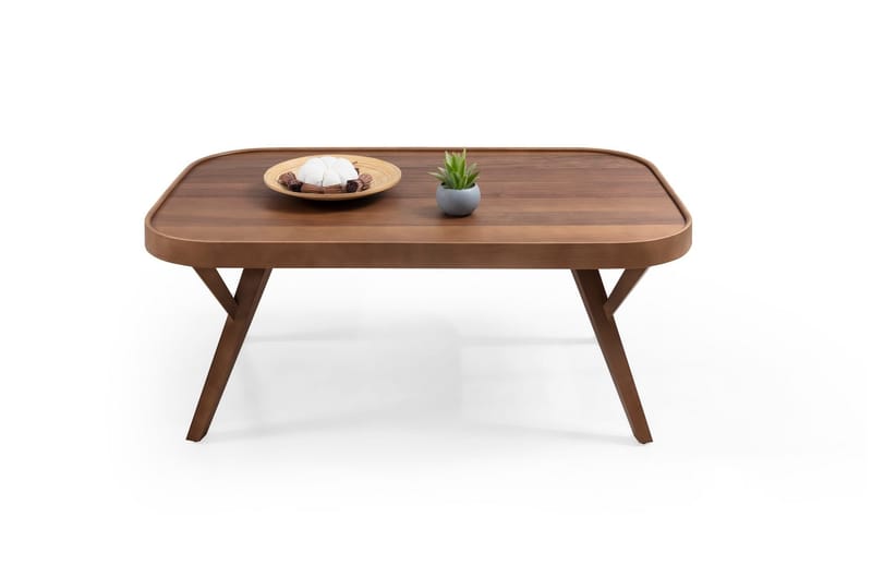 Sohvapöytä Wallxpert Fabio (110 x 44 x 70 cm) pähkinä - Pähkinä - Huonekalut - Pöytä & ruokailuryhmä - Sohvapöytä