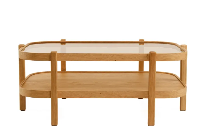 Sohvapöytä Wallxpert Togg (110 x 48 x 70 cm) Tammi läpinäkyvä, Tammi