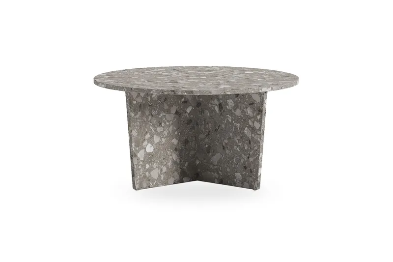 Sohvapöytä Wedge 80 cm Pyöreä, Harmaa