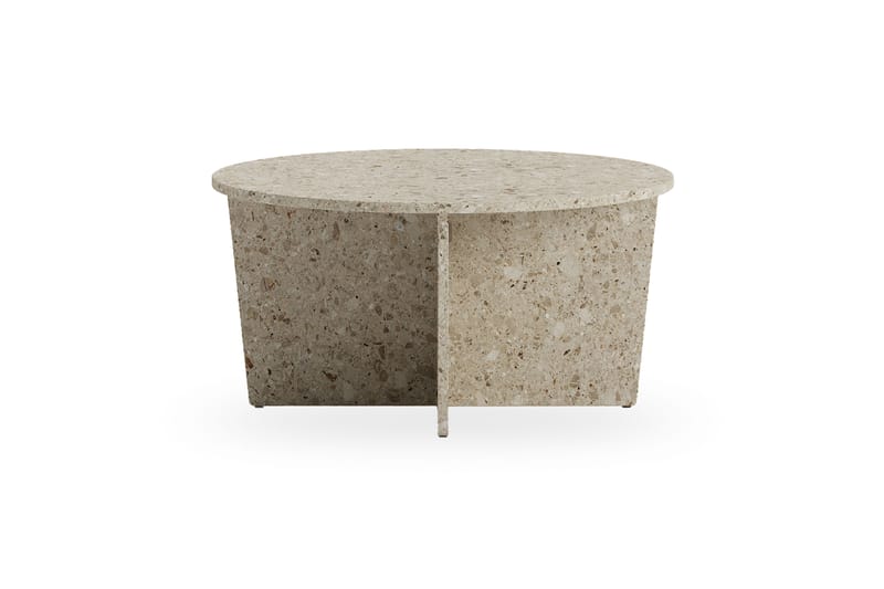 Sohvapöytä Wedge 80 cm Pyöreä - Beige - Huonekalut - Pöytä & ruokailuryhmä - Sohvapöytä
