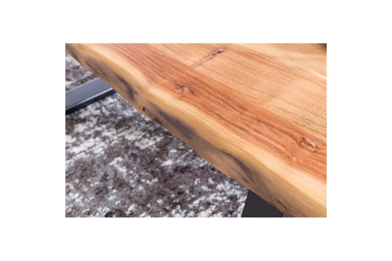 Sohvapöytä Wohnling Gaya-massiivipuinen akasia puun reunailmeellä, maalaistyyli - Huonekalut - Pöytä & ruokailuryhmä - Sohvapöytä